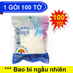 Miếng Giặt Hút Màu Nhuộm Chống Lem Loang Màu Quần Áo Bóng Giặt Là
