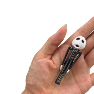 Christmas gifts The Nightmare Before Christmas Hair Clips Anime Character Jack Hair Accessories Fun Skeleton Movable Bangs Clips Halloween Gift