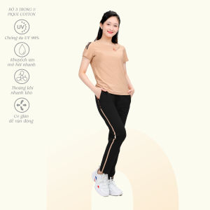 523p 3381 - Bộ dài mặc nhà 𝐏𝐀𝐋𝐓𝐀𝐋 3 trong 1 chất liệu Pique thoáng mát co giãn trẻ trung - Since 1999