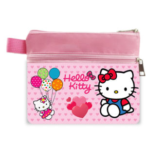 Pouch 2 RUANG Karakter Dompet Anak Dompet Suvenir Gift Ulang Tahun