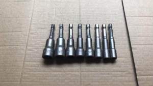Đầu chụp bulong chính hãng 1 bộ gồm 8 đầu từ 6 đến 13mm có từ tính hút mạnh