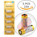 12V 23A Alkaline Battery Pack of 5. 
