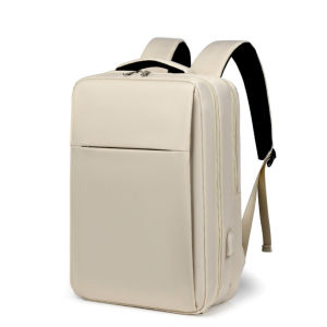 MINGKE Laptop Bag 13 14 15.6 inch Backpack for Women USB Water resistant Shockproof Minimalist Business Traveling