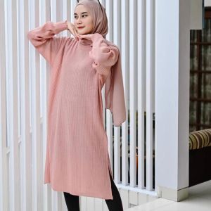 Karenina Tunik Rajut Premium: Sweater Rajut Korea Style & Baju Tunik Wanita Remaja