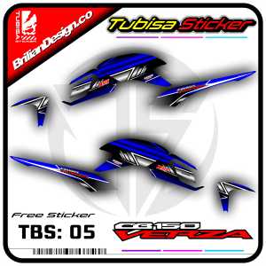 Sticker Striping CB Verza - Stiker Striping Variasi Motor CB Verza. TBS.05