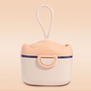 Infant Milk Powder Storage Box Crown Lanyard Infant Feeding Food Dispenser Container Toddler Snack Food Portable Storage