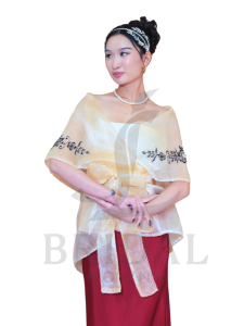 Filipiniana panuelo wrap around top - traditional wear
