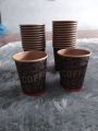 P2 JOLIE/ISI 50PCS/Paper Cup Kraf/ Gelas Kopi Tahan Panas /Nesto 8 oz/Kraft Coklat Motif Random/(gelas + tutup) atau (gelas saja). 
