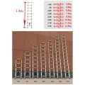 CHUANGCHAO Telescopic foldable Ladder folding aluminum ladder,multi-function domestic ladders and industric. 