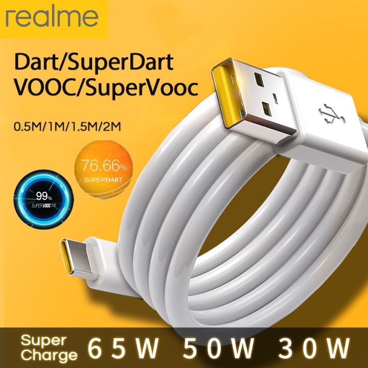 Realme Super Fast Charge Cable Cargador 6.5A Oppo Type C Phone Cables ...