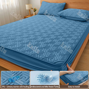 KILAU 100% Waterproof Mattress Cover Quilted Cotton Mattress Pad Fitted Bed Sheet Mattress Protector Bed Cover