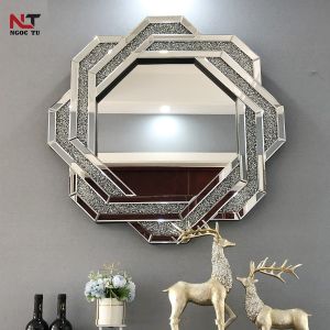 GƯƠNG PHÒNG TẮM  CAO CẤP KIM CƯƠNG 90*90CM