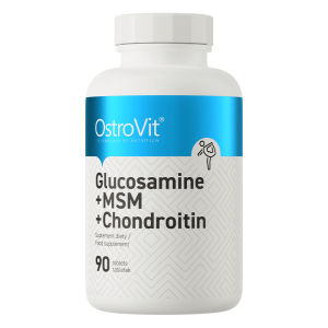 Thực phẩm bảo vệ sức khỏe OSTROVIT® GLUCOSAMINE + MSM + CHONDROITIN 90 viên - + Giúp tăng cường khớp gân sụn và dây chằng + Góp phần tái tạo sau chấn thương + Bảo vệ khớp hàng ngày + Thích hợp cho người già và vận động viên.