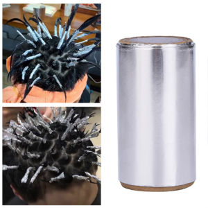 Alumunium foil dus hijau untuk highlight high light bleaching cat rambutAlat perlengkapan tata rambut perm menebal kertas timah kertas timah khusus untuk penghilang kuku dan pewarnaan rambut toko tukang cukur