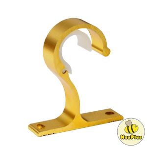 MaxPlus Durable Window Curtain Drapery Rod Holders Bracket DIY Rome Pole Curtain Brackets