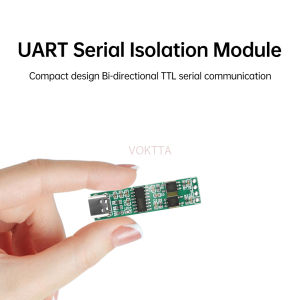 VOKTTA CH340 High-Speed Isolated UART Serial Port Isolation Module – USB to TTL with Optocoupler Type-C Interface
