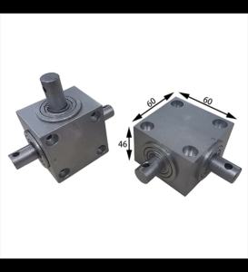 OnlyF U Horizontal Right Angle Steering Gear 3 Output Shaft 1.5 Module 20 Teeth 90 Degree Commutator Gear Ratio 1:1 Aluminum Alloy Shell R3K9L