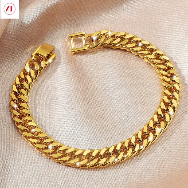 20CMTrendy 24K Gold Bracelet Dubai Bangle For Women/Men, Hand Chain  Jerusalem Jewelry 21k Gift With Ethiopian/Arabic Influence From Sinsin_one,  $32.98 | DHgate.Com