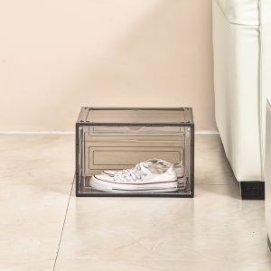 Foldable new shoe box shoe box shoe rack Large magnetic transparent stackable