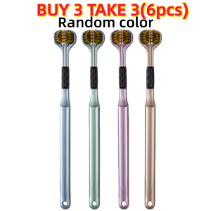 【BUY 1 TAKE 1】3D Adult 360° Wraparound Cleaning Three Sided Soft Toothbrush Three Head Toothbrush