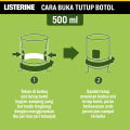 [Paket isi 2] LISTERINE NATURAL GREEN TEA Obat Kumur 500ml. 