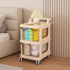 Troli roda multifungsi Troli tingkat Storage Troli laci serbaguna Rak laci dorong