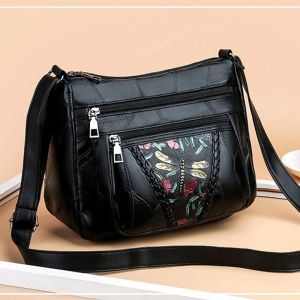 Dawaar Beg Tangan Wanita Bahu Jinjing Silang ( Black Elegant Travel Sling Shoulder Women Handbag Tote Bag ) 1W4
