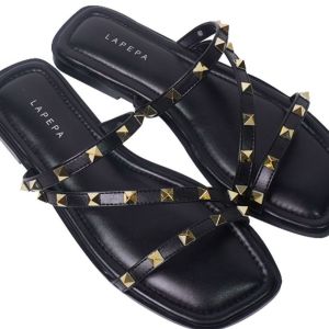 Lapepa Ivy Sandal Selop Wanita Casual Cantik Sendal Teplek Slop Cewek Sandal Perempuan