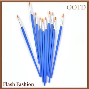 [Falsh F] 10ชิ้นแปรงระบายสีศิลปินผมไนลอนสีน้ำอะคริลิกรอบปลายมือ แปรงทาสีไนลอนปลายแหลม10ชิ้นแปรงทาสีสีน้ำ แปรงทาสีไนลอนปลายแหลม10ชิ้นปากการะบายสีน้ำสีสำหรับศิลปิน N/a N/a N/a