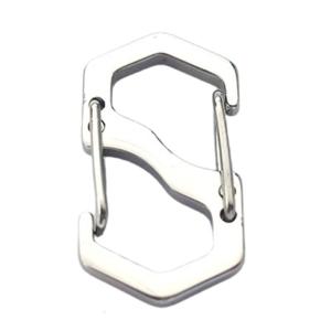 S Type Carabiner Keyrings Mountaineering Climbing Stainless Quick Hanging Safety Carabiner Clip Outdoor Key Holder Clip