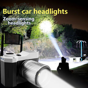 【COD + Local Seller】Headlamp Flashlight Led HeadlampType-C Rechargeable Inducyion Waterproof Proof Head Flashlight Multifunctional lasting