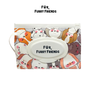 (For Furry Friends) Portable Wipes Pouch - "P.A.W.S Wipes not included"
