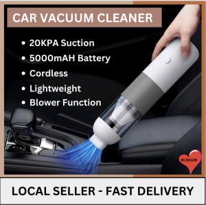 Vacuum Cleaner for Car & Home Use 20000 PA Powerful Suction Cordless Portable Rechargeable Handheld Vacuum Cleaner with Blower Function