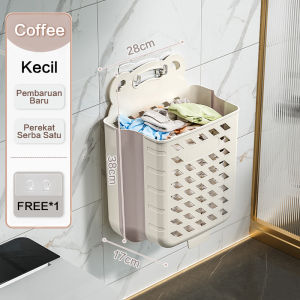 Inaso Laundry Basket Gantung Plastik Tempat Penyimpanan Pakaian Keranjang Baju Kotor Lipat Binatu HSB808