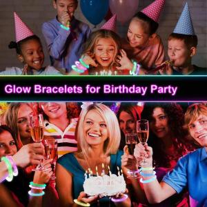【Spot goods】Neon LED Bracelet Glowing Sticks Light Up Wristbands For Party Concert Wedding Hari Raya Decoration Glow In The Dark Toys Gifts