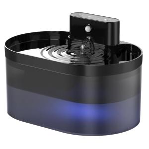 Motion Sensors Cats Drinking Fountain 2.2L Rechargeable Operate Pet Water Dispenser for Cats Dog Quiet Operations