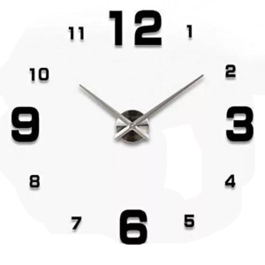 Decors and Beyond 12S005-GF/BF Big Quartz EVA Acrylic DIY Wall Clock up to 80cm diameter