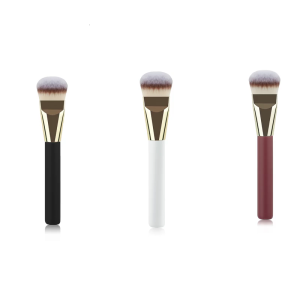 Powder Brush Slanted Angled Top Face Makeup Brush For Blending LiquidCream and Loose PowderBuffingBlendingConcealers