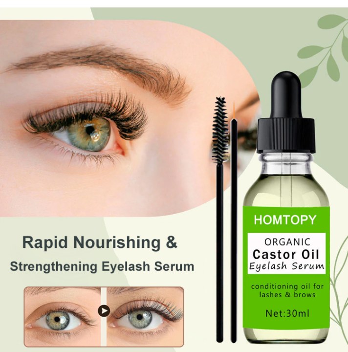 Eyelash Growth Castor Seed Oil Natural plant eyelash growth essential ...