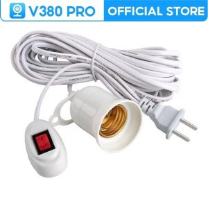 Extension Cable with E27 Bulb Holder And Switch For V380 Q16S / Q15 CCTV Camera E27 Bulb Extension Cable 2 4 10M Lamp Socket with Switch cable Wires Extension Light Lamp Cord Cable