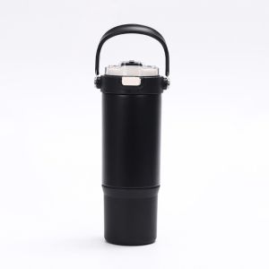 Luxe Series Handheld Cup Holder With Straw 316SS Stainless Steel Vacuum Flask Thermos Water Bottle Flask Botol Air