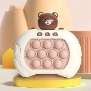 【SG Stock】2024 NEW 999 Level Quick Push Game Pop It Electronic Speed Educational Toys Bubble Fidget Toy Kids Machine按按乐速推闯关游戏机