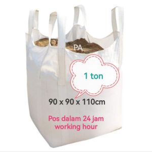 PA Premium (New) 1 ton Jumbo Bag / Sand Bag 90 x 90 x 110 Open Top Sack Heavy Duty TOBC