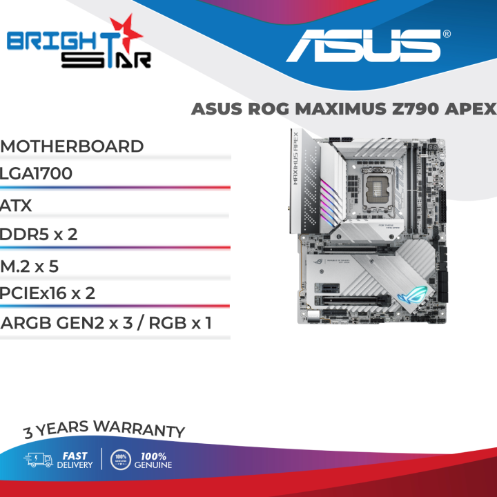 MB ASUS ROG MAXIMUS Z790 APEX LGA1700 ATX DDR5 x x