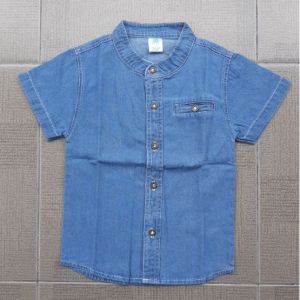 HK Baju Atasan Kemeja Hem Denim Anak Cowok Laki-Laki 2-8 Tahun ACS