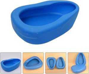 กระโถน หม้อนอนพลาสติก 3000 ml สำหรับรองให้ผู้ป่วยขับถ่าย หม้อรองฉี่ สำหรับขับถ่าย โถนอน  Bed Pan G02