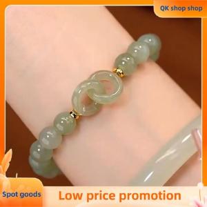 ✨QK shop✨ Lucky Bead Bracelet For Women Exquisite Chinese Style Heart Buckle Bracelet Bangle Fashion Jewelry Accessories Gift