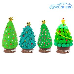Festive Christmas Tree Craft Kit Air Dry Clay DIY Set for Home Decor and Celebration Events