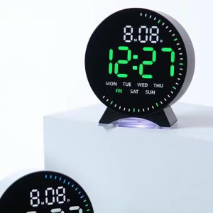 New electronic clock LED alarm clock multi-function running second hand bedside with night light electronic clockFast shipping