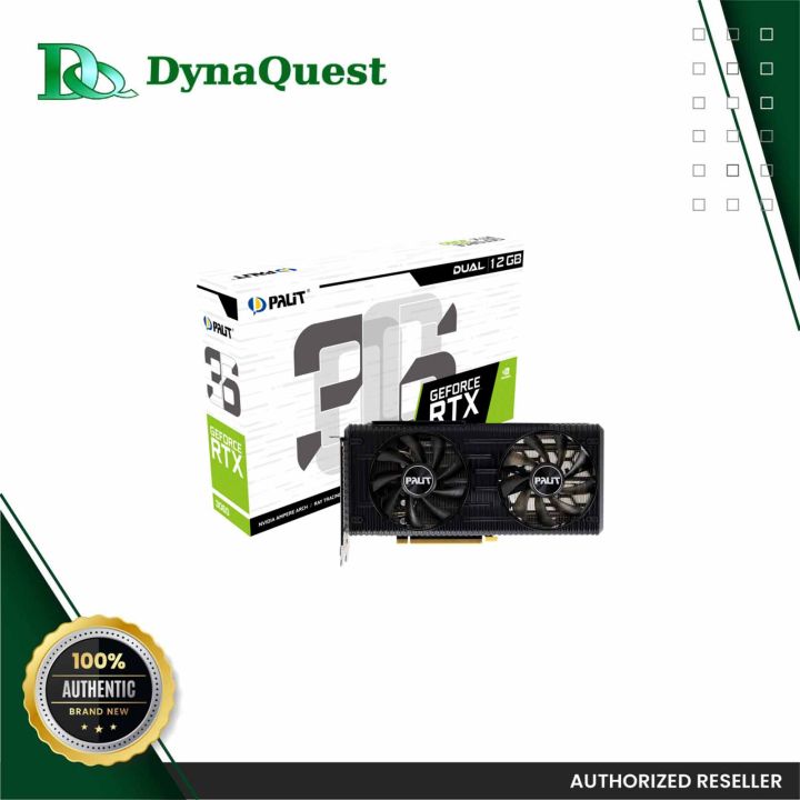 Palit RTX 3060 Dual 12GB 192BIT LHR NE63060019K9-190AD-V1 Graphics Card ...